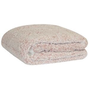 Gold Coast Plush Sherpa Fleece Throw Blanket in Creamy White, 64" x 48"